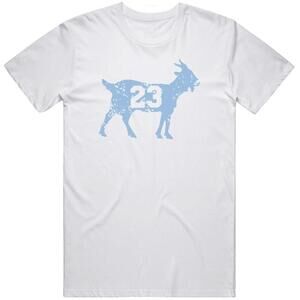 Goat 23 Michael Jordan North Carolina Basketball Fan Distressed V2 T Shirt